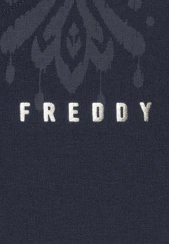 Freddy Felpa zip leggera con cappuccio e dettagli floreali-Donna Pilates|Ginnastica