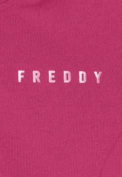 Freddy Felpa zip leggera con collo alto e dettagli floreali-Donna Pilates|Ginnastica