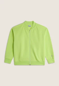 Freddy Felpa Zip stile Bomber da Bambina/Bambino in Cotone- Felpe