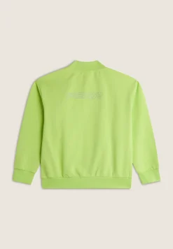 Freddy Felpa Zip stile Bomber da Bambina/Bambino in Cotone- Felpe