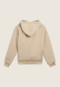 Freddy Giacca da donna in pile sherpa con cappuccio e zip-Donna Padel|Pilates