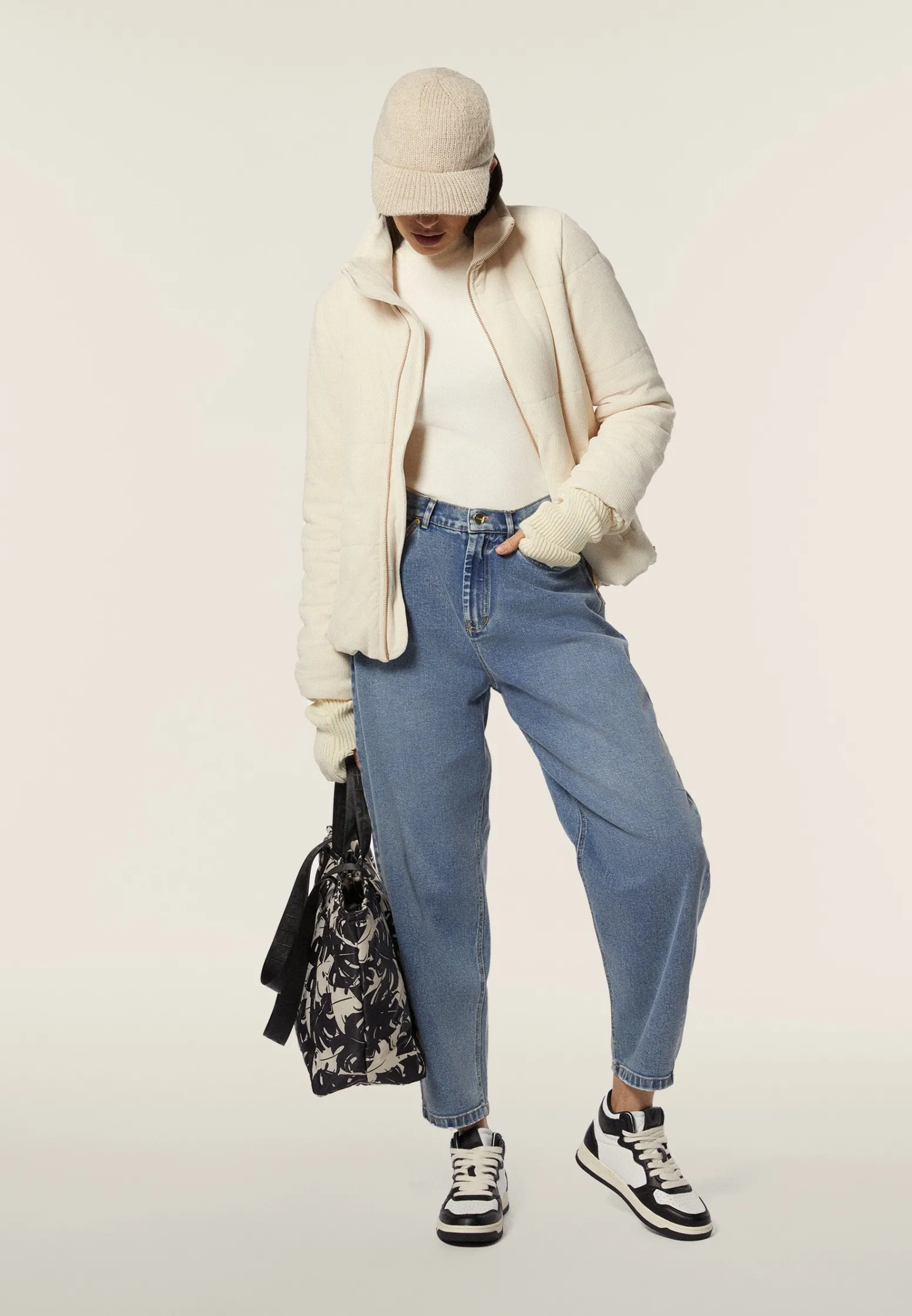 Freddy Giacca Invernale in Corduroy con Chiusura Full Zip-Donna Giacche