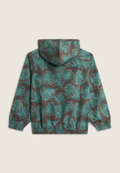 Freddy Giacca Soft Shell Bambina Fantasia Tropicale con Cappuccio- Giacche