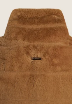 Freddy Gilet donna zip e collo alto in Pelliccia Sintetica rigata-Donna Giacche