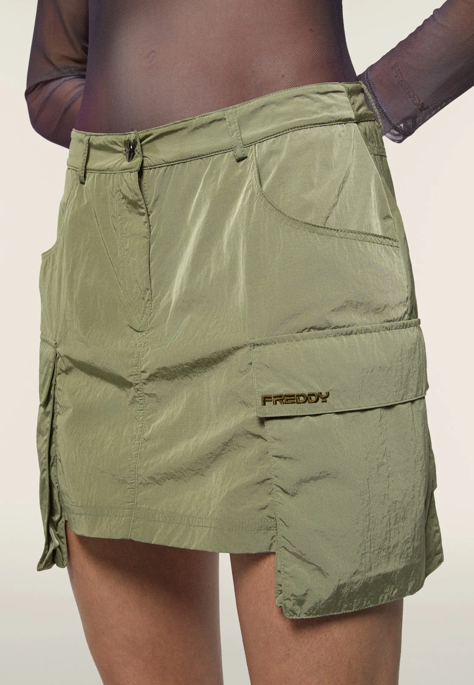 Freddy Gonna corta in nylon navetta con tasconi-Donna Pantaloni Sportivi|Tutti I Pantaloni