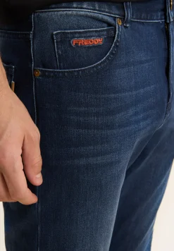 Freddy Jeans 5 Tasche Uomo Slim Fit in Bull Denim Elasticizzato-Uomo Jeans E Pantaloni