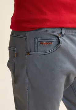 Freddy Jeans 5 Tasche Uomo Slim Fit Effetto Used in Bull Denim-Uomo Jeans E Pantaloni