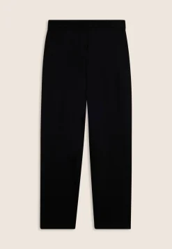 Freddy Jogger neri regular fit in french terry con logo laterale-Donna Pantaloni Sportivi
