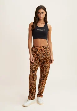 Freddy Jogger regular fit in french terry animalier-Donna Pantaloni Sportivi