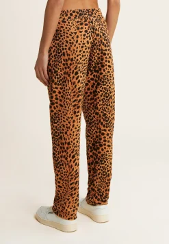 Freddy Jogger regular fit in french terry animalier-Donna Pantaloni Sportivi