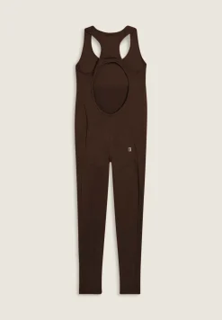 Freddy Jumpsuit aderente con apertura posteriore e cuciture shaping-Donna Pilates|Fitness