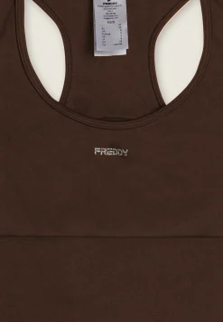 Freddy Jumpsuit aderente con apertura posteriore e cuciture shaping-Donna Pilates|Fitness