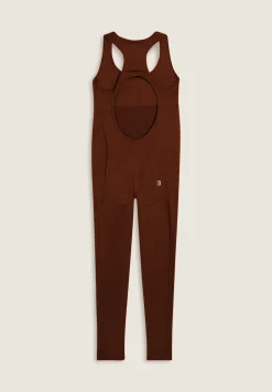 Freddy Jumpsuit aderente con apertura posteriore e cuciture shaping-Donna Pilates|Fitness