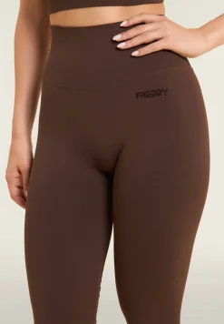 Freddy Leggings 7/8 a vita altissima con cuciture shaping-Donna Pilates|Fitness