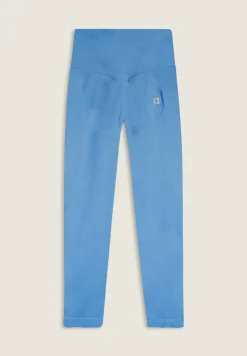 Freddy Leggings 7/8 a vita altissima in tessuto seamless a costine-Donna Pilates|Fitness