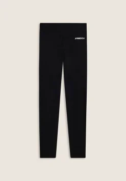 Freddy Leggings 7/8 con maxi logo posteriore-Donna Fitness|Pantaloni Sportivi