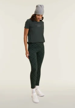 Freddy Leggings 7/8 con stampa geometrica laterale-Donna Ginnastica|Leggings