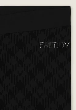 Freddy Leggings 7/8 con stampa geometrica laterale-Donna Ginnastica|Leggings