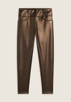 Freddy Leggings 7/8 in tessuto coated per un effetto pelle-Donna Leggings|Tutti I Pantaloni