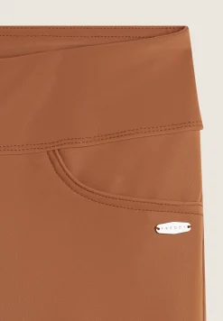 Freddy Leggings 7/8 in tessuto coated per un effetto pelle-Donna Leggings|Tutti I Pantaloni