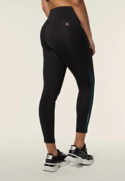 Freddy Leggings 7/8 in tessuto tecnico con vita alta a incrocio-Donna Padel|Pilates