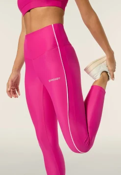 Freddy Leggings 7/8 Vita Alta con bordature a contrasto-Donna Padel|Pilates