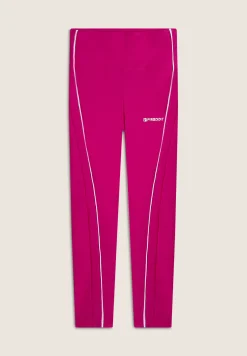 Freddy Leggings 7/8 Vita Alta con bordature a contrasto-Donna Padel|Pilates