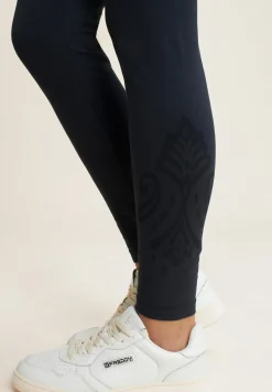 Freddy Leggings 7/8 vita alta in jersey con dettagli floreali-Donna Pilates|Ginnastica