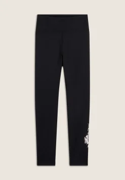 Freddy Leggings 7/8 vita alta in tessuto tecnico con logo floreale-Donna Padel|Pilates