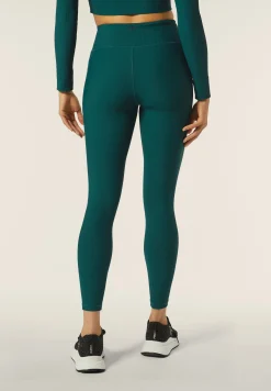 Freddy Leggings 7/8 vita alta in tessuto tecnico a costine-Donna Padel|Pilates