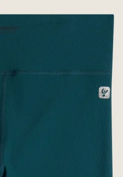 Freddy Leggings 7/8 vita alta in tessuto tecnico a costine-Donna Padel|Pilates