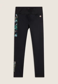 Freddy Leggings 7/8 vita alta in tessuto tecnico con banda floreale-Donna Padel|Pilates