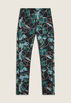 Freddy Leggings 7/8 vita alta in tessuto tecnico fantasia floreale-Donna Padel|Pilates