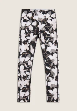 Freddy Leggings 7/8 vita alta in tessuto tecnico fantasia floreale-Donna Padel|Pilates