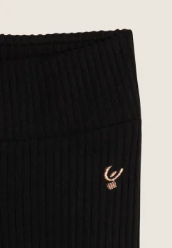 Freddy Leggings Bambina in viscosa a coste con ghette- Leggings