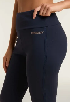 Freddy Leggings con bande logate e vita alta-Donna Pilates|Ginnastica