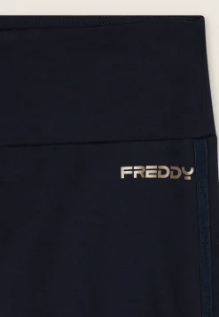 Freddy Leggings con bande logate e vita alta-Donna Pilates|Ginnastica