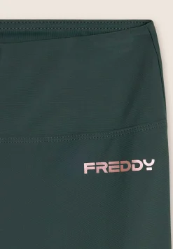 Freddy Leggings corsaro vita alta in tessuto tecnico elasticizzato-Donna Pilates|Fitness