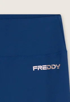 Freddy Leggings corsaro vita alta in tessuto tecnico elasticizzato-Donna Pilates|Fitness