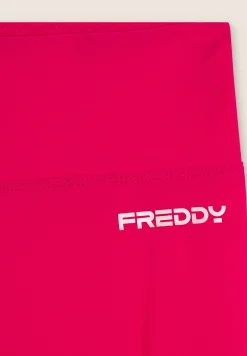 Freddy Leggings corsaro vita alta in tessuto tecnico elasticizzato-Donna Pilates|Fitness