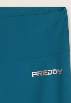 Freddy Leggings corsaro vita alta in tessuto tecnico elasticizzato-Donna Pilates|Fitness
