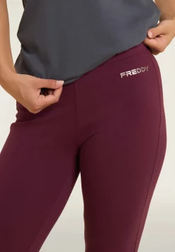 Freddy Leggings flare in felpa elasticizzata-Donna Pilates|Ginnastica
