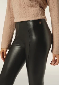 Freddy Leggings in similpelle elasticizzata-Donna Leggings|Tutti I Pantaloni