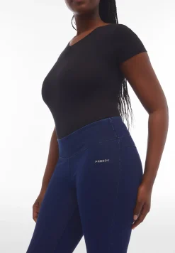 Freddy Leggings N.O.W.® vita media jersey effetto denim sostenibile-Donna Jeans E Pantaloni