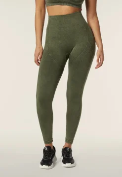 Freddy Leggings seamless ice wash 7/8 vita alta dettagli costina-Donna Padel|Pilates