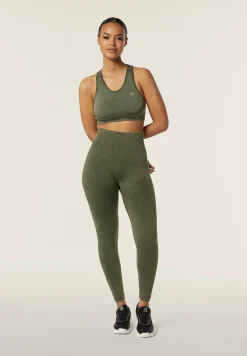 Freddy Leggings seamless ice wash 7/8 vita alta dettagli costina-Donna Padel|Pilates