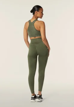 Freddy Leggings seamless ice wash 7/8 vita alta dettagli costina-Donna Padel|Pilates