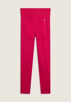 Freddy Leggings seamless ice wash 7/8 vita alta dettagli costina-Donna Padel|Pilates