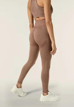 Freddy Leggings seamless ice wash 7/8 vita alta dettagli costina-Donna Padel|Pilates