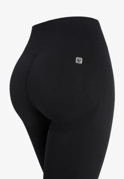 Freddy Leggings seamless vita alta in costina e lunghezza 7/8-Donna Fitness|Yoga